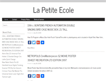 Tablet Screenshot of lapetitecole.ca